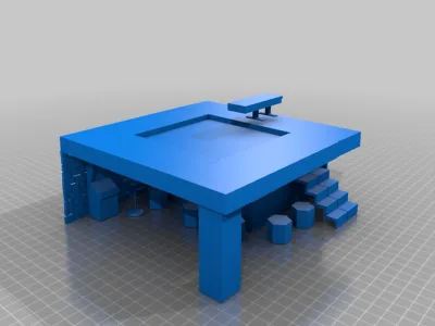Apartment room with pool & diving board