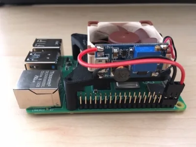 RPI4 Bare fan mount 40mm