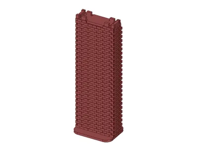 Quadruple height pier for plarail by LASER cuter