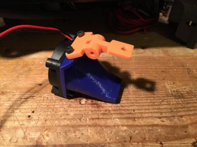Hot end fan mount Geeetech Rostock mini G2