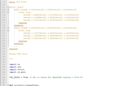 STL to OpenSCAD python converter