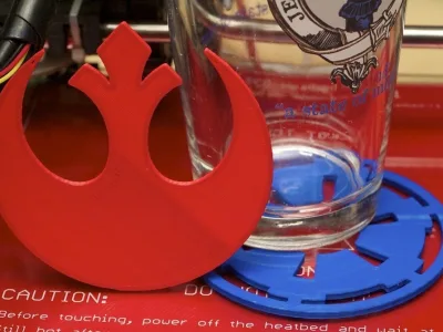Empire and Rebellion drink coaster set