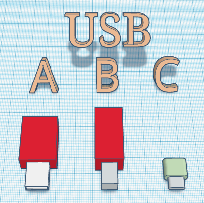 USB Connectors Reference – Modelo 3D gratuito STL