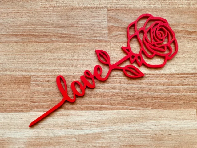 Valentine Rose of Love – Gratis 3D-model STL