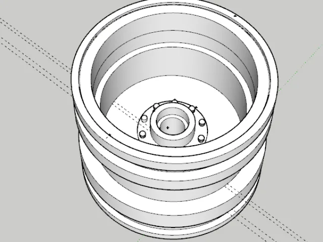 Tamiya Bush Devil Front 2.2 Wheel/Rim – Kostenloses 3D-Modell STL