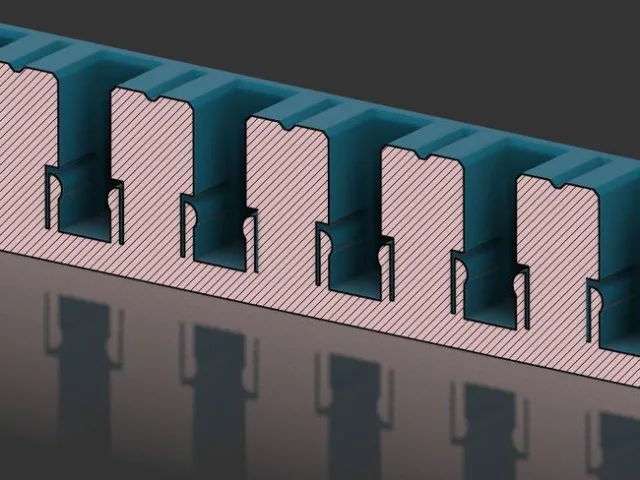 Vertical Mount Friction Fit USB Device Holder (6 Port) – Free 3D Model STL
