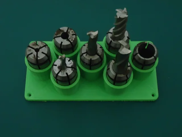 4 6 8 10 12 14 16 mm collet & mill stand for small milling machines – Kostenloses 3D-Modell STL