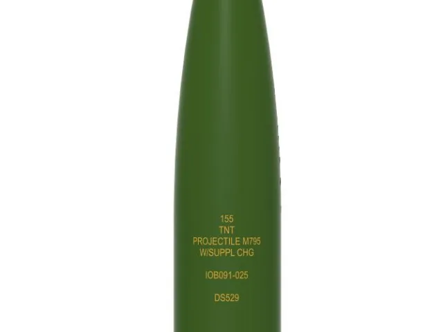 M795 155mm shell with M782 fuze – Kostenloses 3D-Modell STL