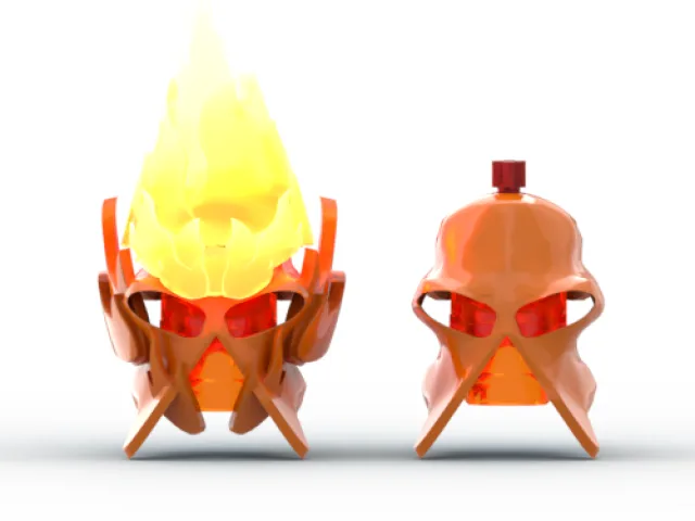 Element Lord of Fire Helmet – Modello 3D gratuito STL