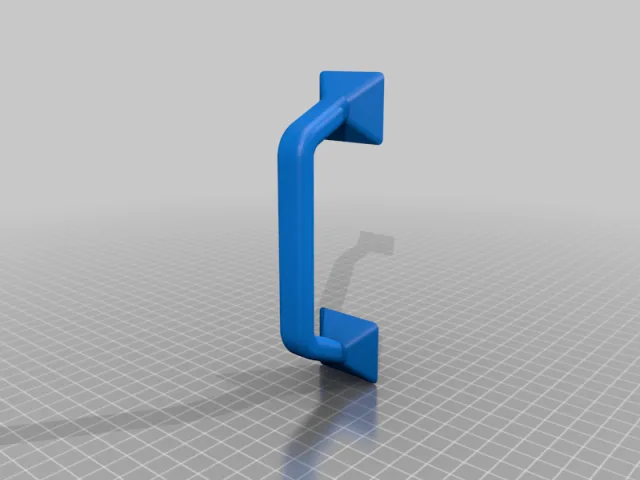 Handle for Plexiglas panel [with Fusion 360 source] – Free 3D Model STL