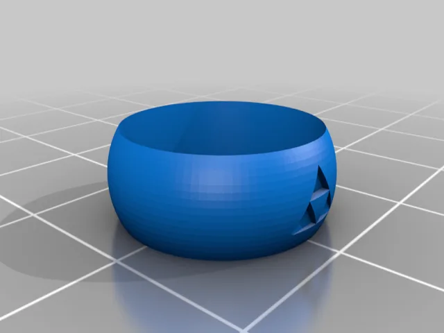 Tri Force Ring – Free 3D Model STL