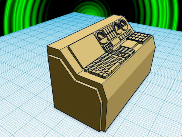 Retro Future Computer – Free 3D Model STL