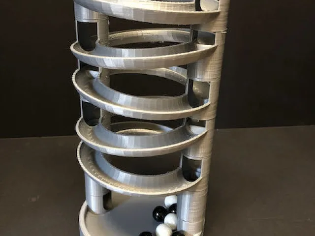 Marble Run Compatible 100 mm Split Circle – Free 3D Model STL