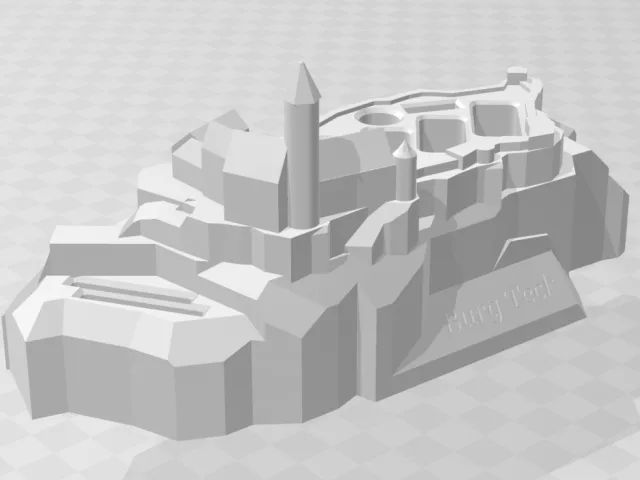 Stiftehalter Burg Teck (Teck Castle) – Free 3D Model STL