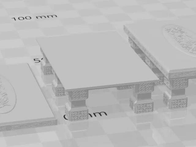 Dwarven Table - Stone Skull Studios – Gratis 3D-model STL