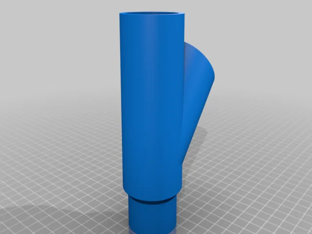 1.5" PVC sized wye/planter for a hydroponic tower – Free 3D Model STL