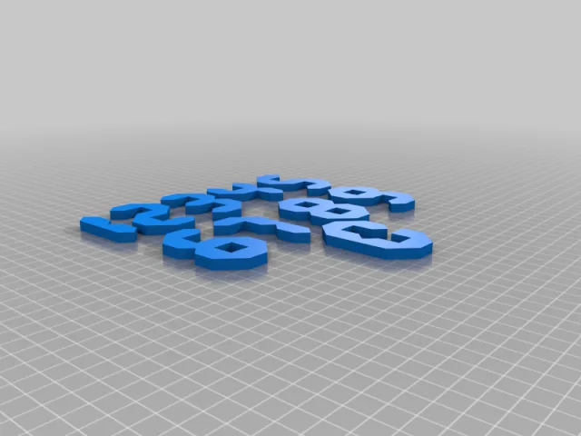 Numbers game puzzle thing – Modello 3D gratuito STL