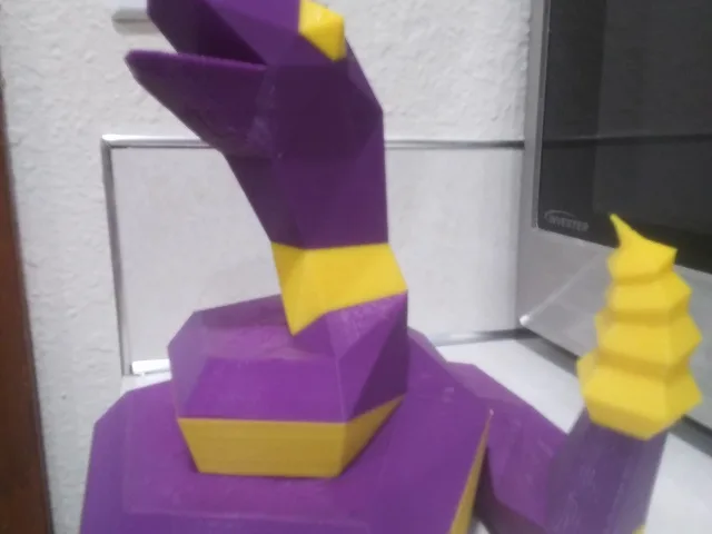 023 Ekans Dual Low-Poly – Modèle 3D gratuit STL