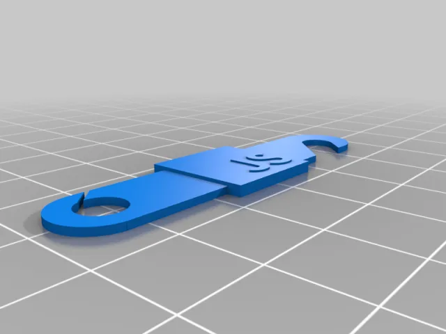 JavaScript logo Mask Strap – Free 3D Model STL