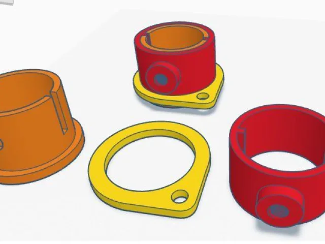 Flag Pole Swivel Mount – Modello 3D gratuito STL