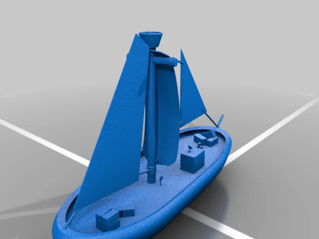 Detailed Cargo Ship – Modello 3D gratuito STL