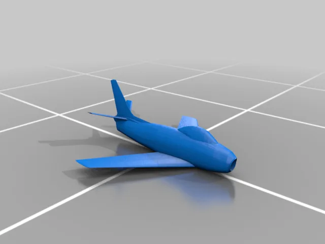 F86 Sabre – Kostenloses 3D-Modell STL