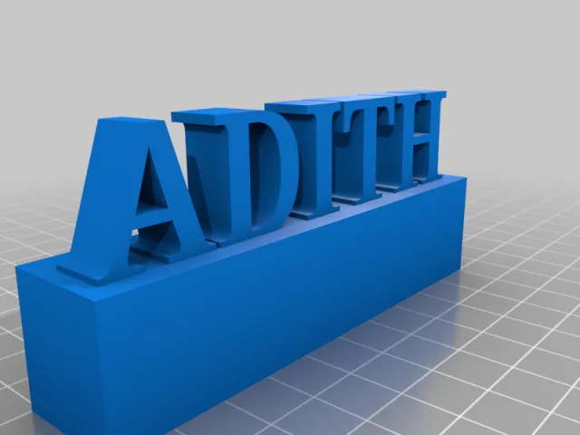 NAME STAND – Modelo 3D gratuito STL