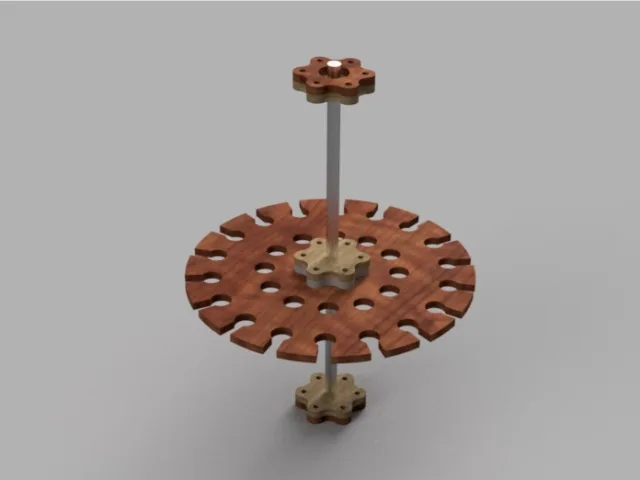 Carrousel à gouges de sculpture sur bois – Gratis 3D-model STL
