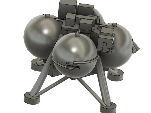 Morpheus Vertical Test Bed 1.5 with ALHAT – Free 3D Model STL