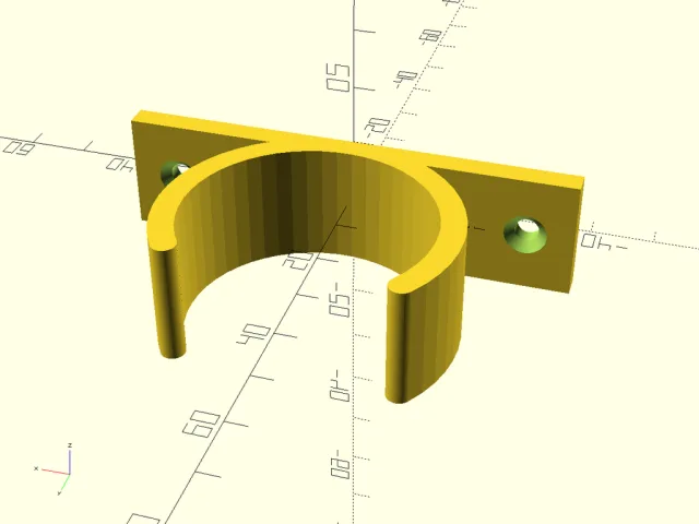 Customizable hose holder – Modello 3D gratuito STL