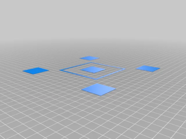 Bed Leveling Test Print – Free 3D Model STL