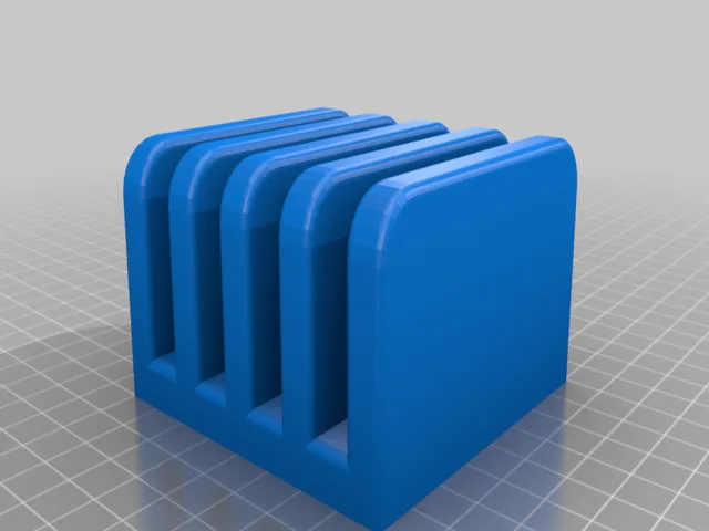 Double record holder/ stand  – Free 3D Model STL