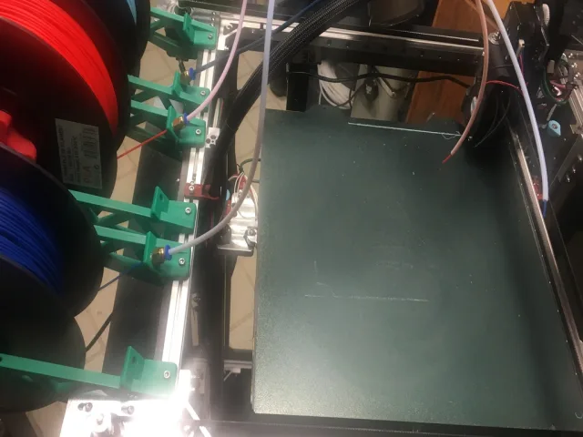 RailCore Spool Holder to Fit 3 Across – Free 3D Model STL