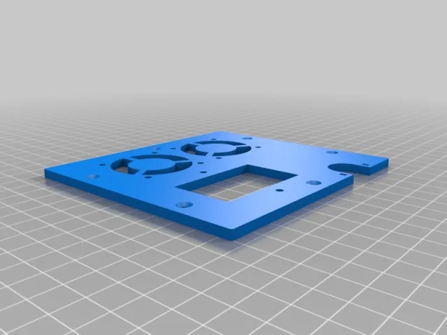  Wanhao Duplicator I3 Controller replacement backplate top row fan mod – Free 3D Model STL