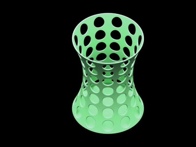 Curved Pen Cup – Free 3D Model STL