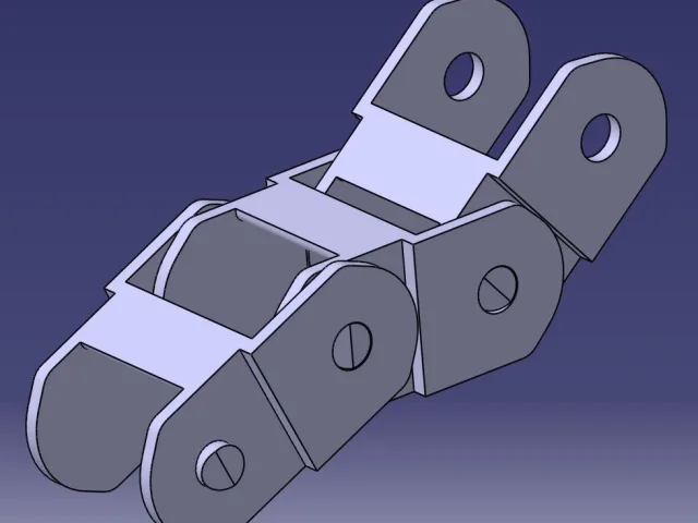 Cable chain 16x20mm, bending to both sides – Free 3D Model STL