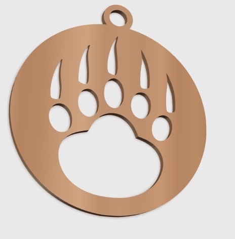 Panther Paw Pendant – Free 3D Model STL