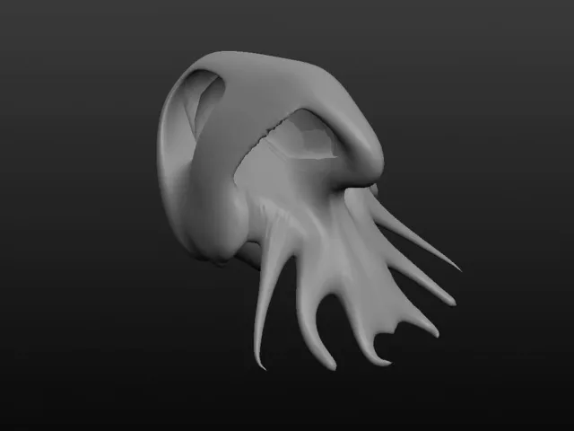 Alien Squid Skull – Modello 3D gratuito STL