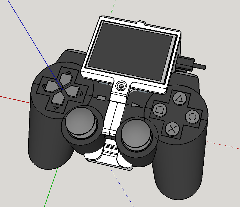 PS2 Controller Addon DIY Gamepad v2 – Modello 3D stampabile da Thingiverse