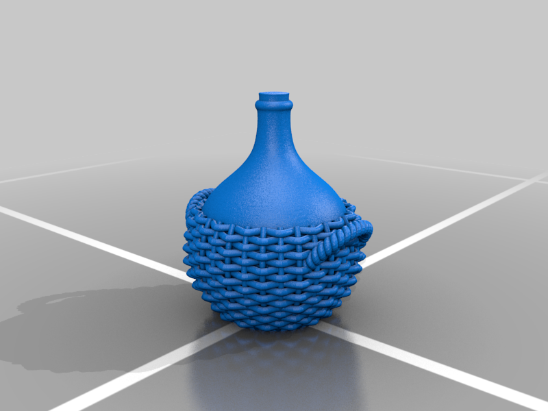Pot with wicker trellis L – 3D-printbaar model van Thingiverse