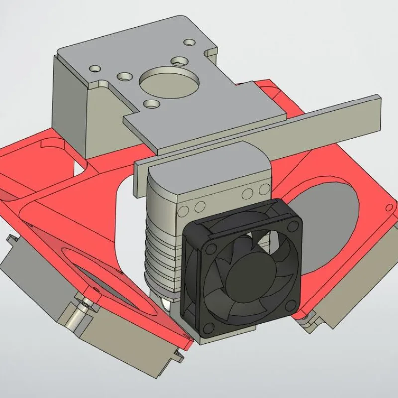 fan bracket for UNI 3D – 3D-printbaar model van Thingiverse