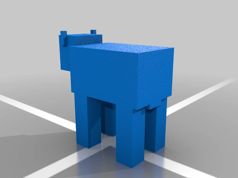 minecraft cow – 3D-Druckmodell von Thingiverse