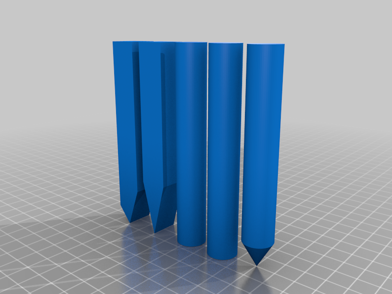 Chisels demo – 3D-printbaar model van Thingiverse