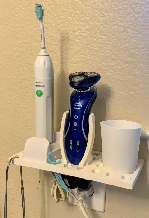 Bathroom Toothbrush Shelf – Modello 3D stampabile da Thingiverse