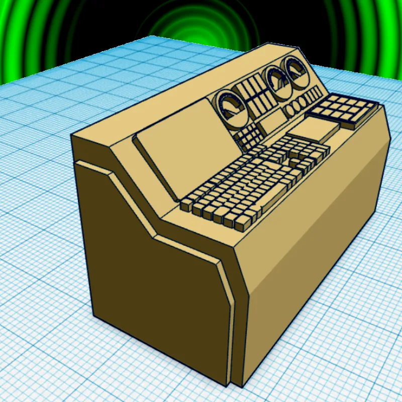 Retro Future Computer – Modello 3D stampabile da Thingiverse
