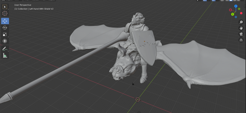 Dragonborn Lance Defender – 3D-Druckmodell von Thingiverse
