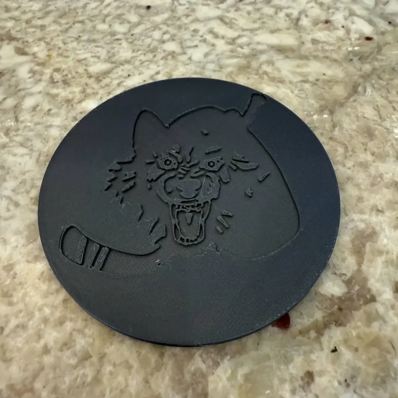 Chicago Wolves Coaster  – 3D-Druckmodell von Thingiverse