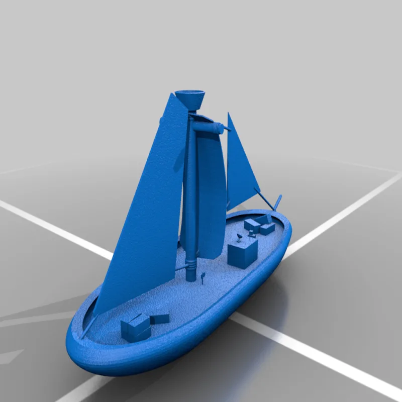 Detailed Cargo Ship – Modèle 3D imprimable de Thingiverse