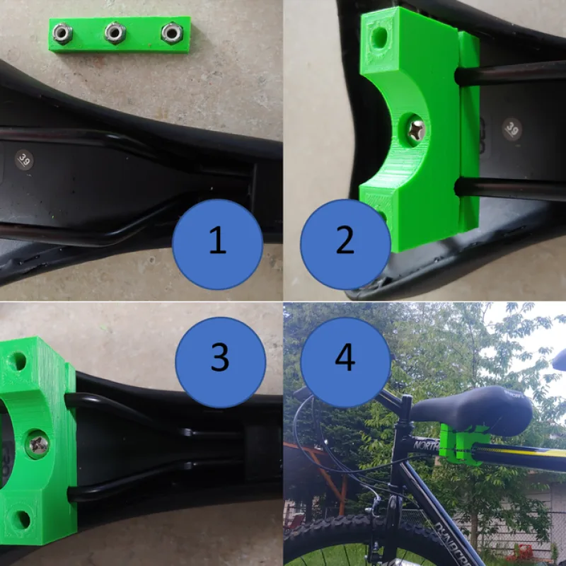 Customizable Copilot Bicycle Seat Adapter – Modelo 3D imprimible de Thingiverse
