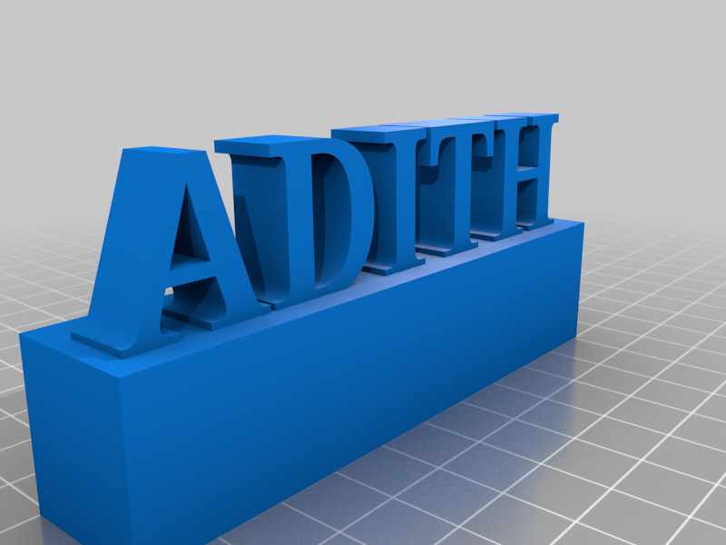 NAME STAND – 3D-printbaar model van Thingiverse